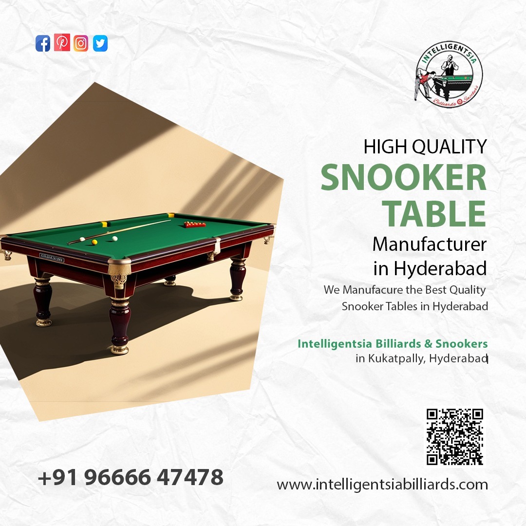 High-Quality Snooker Table Manufacturer in Hyderabad