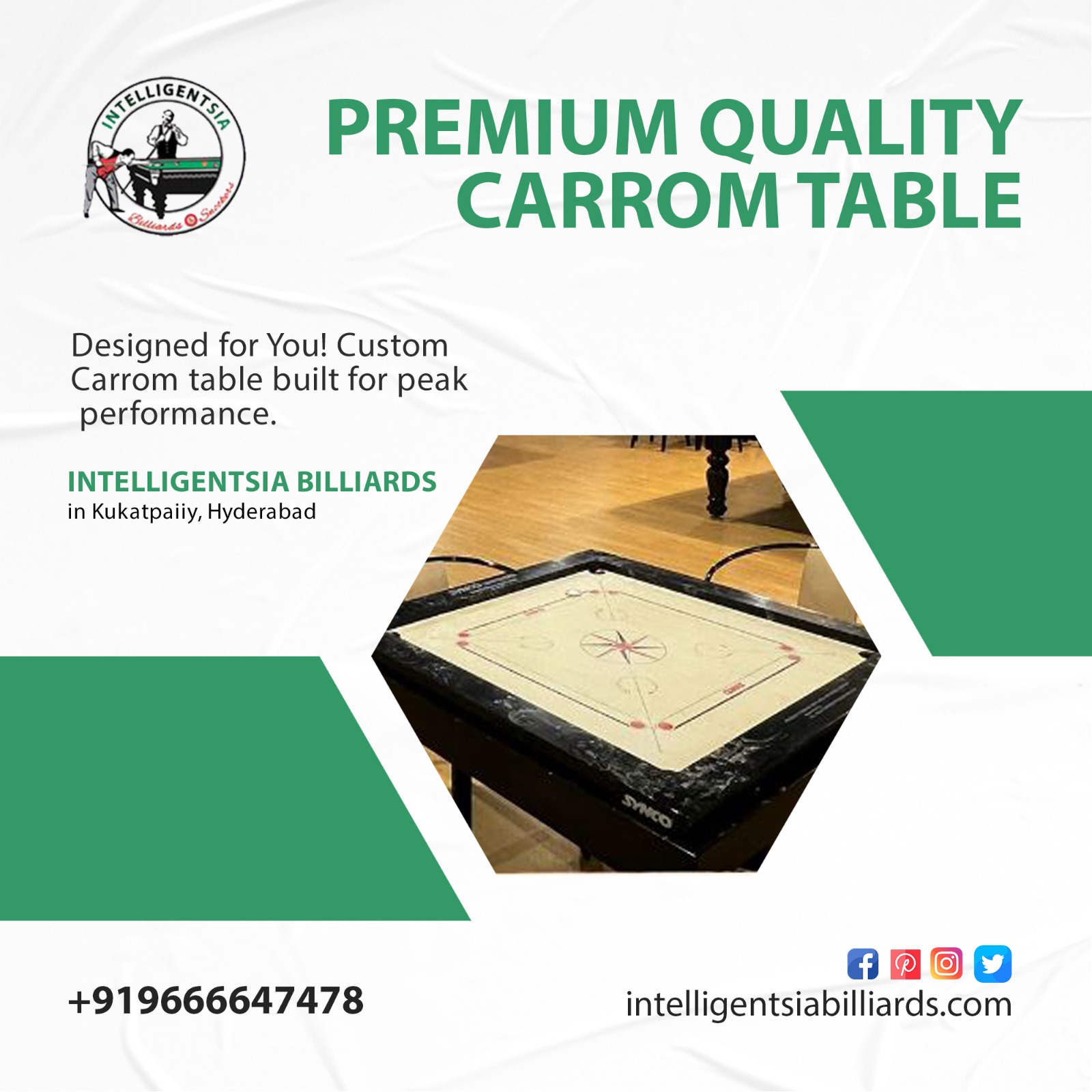 Premium Quality Carrom Boards in Hyderabad